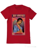 Tricou personalizat barbat Jimi Hendrix Rosu