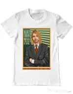 Tricou personalizat barbat Kurt Cobain Alb