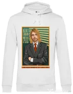 Hanorac barbat cu gluga Kurt Cobain Alb