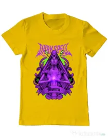 Tricou personalizat barbat DARK SPELL Galben