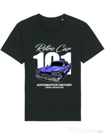 Tricou STANLEY STELLA barbat RETRO CAR 101 Negru