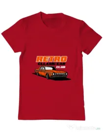Tricou personalizat barbat RETRO CLASSIC CAR CLUB Rosu