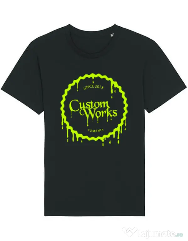 Tricou STANLEY STELLA barbat Acid Green Logo Negru
