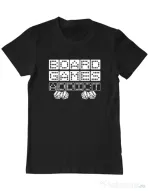 Tricou personalizat barbat Board Games Addict Negru
