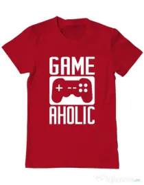 Tricou personalizat barbat Gameaholic Rosu