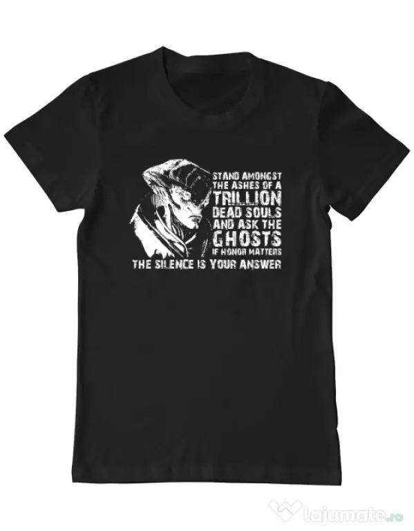 Tricou personalizat barbat Mass Effect - Javik Quote Negru