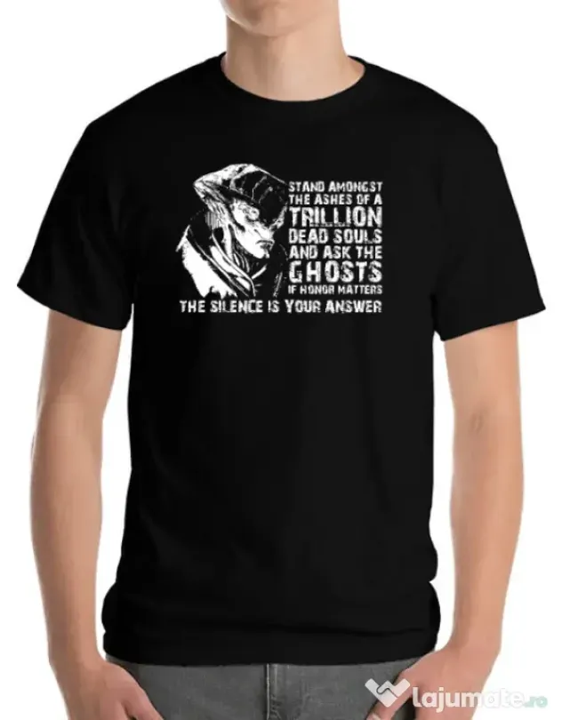 Tricou personalizat barbat Mass Effect - Javik Quote Negru
