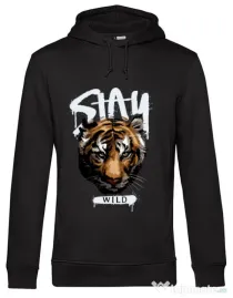 Hanorac barbat cu gluga Stay Wild Negru