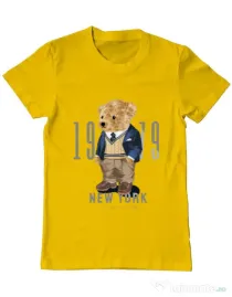 Tricou personalizat barbat Classic Academy Galben