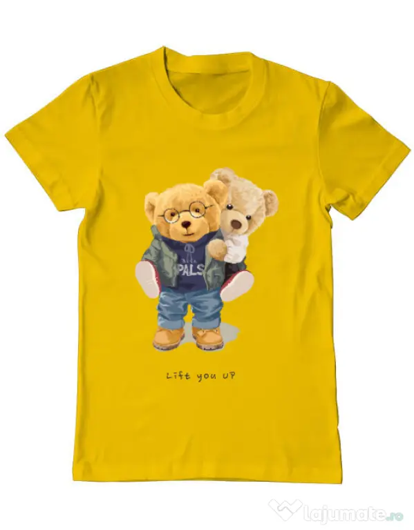 Tricou personalizat barbat Lift you up Galben