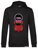Hanorac barbat cu gluga RWB Red Porsche Negru