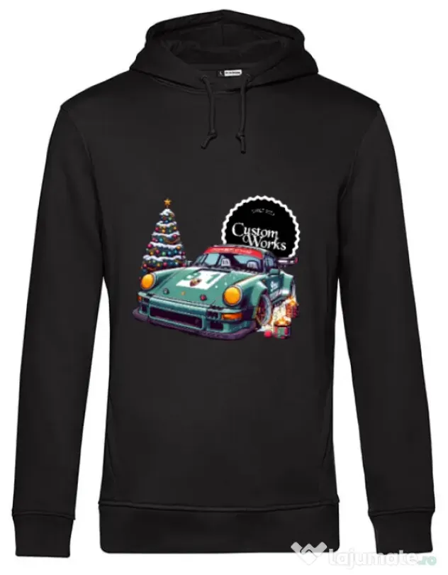 Hanorac barbat cu gluga CW Christmas Series #6 Negru