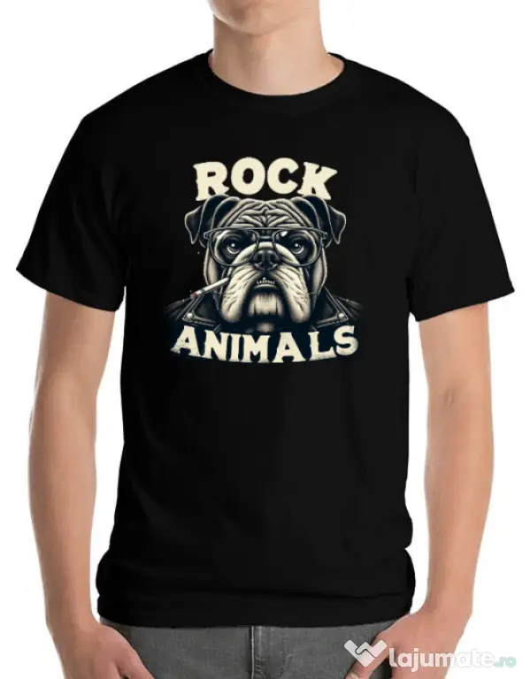 Tricou personalizat barbat BULLDOG 06 Negru