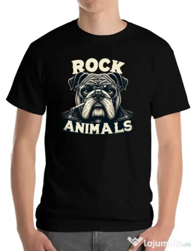Tricou personalizat barbat BULLDOG 06 Negru
