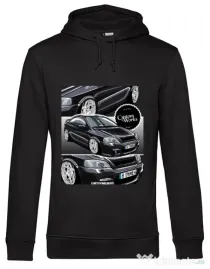 Hanorac barbat cu gluga Rares - Bertone Negru