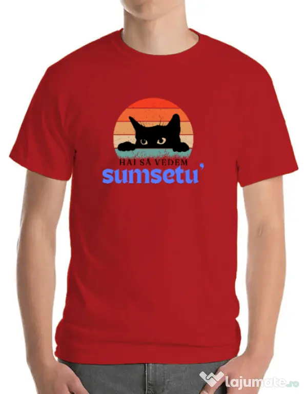 Tricou personalizat barbat Custom design Rosu