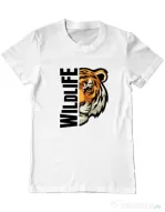 Tricou personalizat barbat WildLife Alb