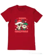 Tricou personalizat barbat Prietenii lui Mos Craciun 2 Rosu