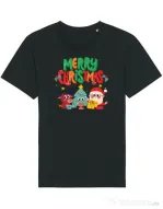 Tricou STANLEY STELLA barbat Hei, prietenii mei de Crăciun! Negru