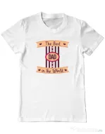 Tricou personalizat barbat The best Dad Alb