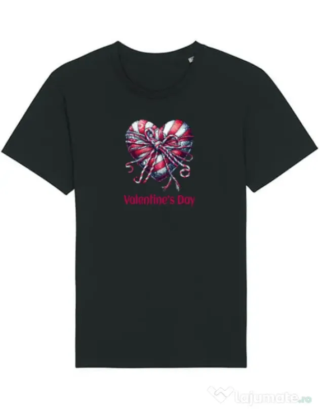 Tricou STANLEY STELLA barbat Valentine\'s Day 2025 Negru