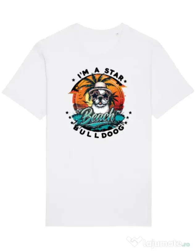 Tricou STANLEY STELLA barbat BULLDOG 14 Alb
