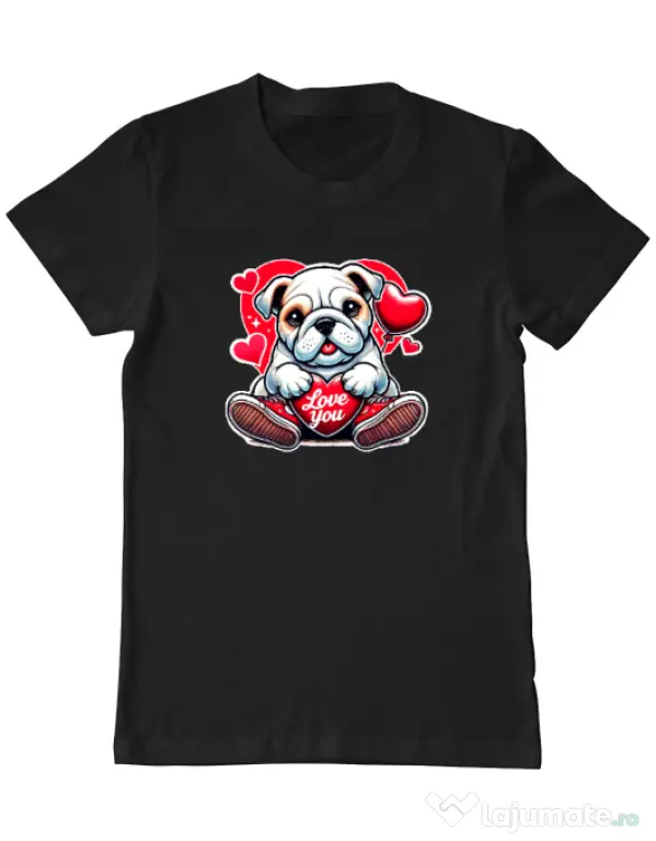 Tricou personalizat barbat BULLDOG 102 Negru