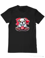 Tricou personalizat barbat BULLDOG 102 Negru