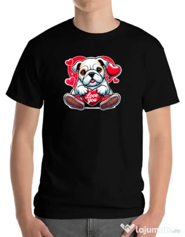 Tricou personalizat barbat BULLDOG 102 Negru