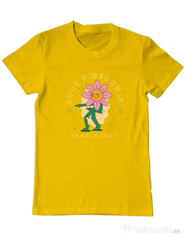 Tricou personalizat barbat M&D 29 Galben