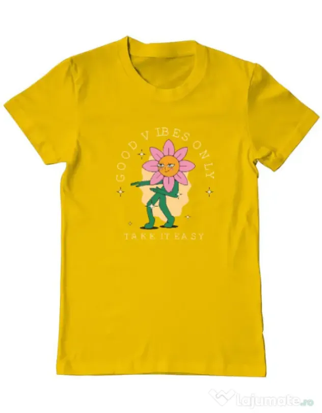 Tricou personalizat barbat M&D 29 Galben
