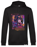 Hanorac barbat cu gluga NEON DREAMS Negru