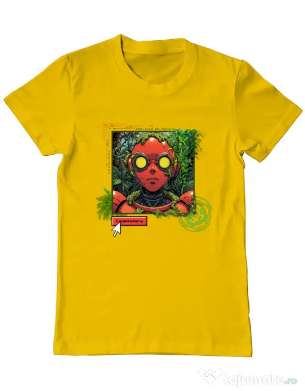 Tricou personalizat barbat Ebraced by nature Galben