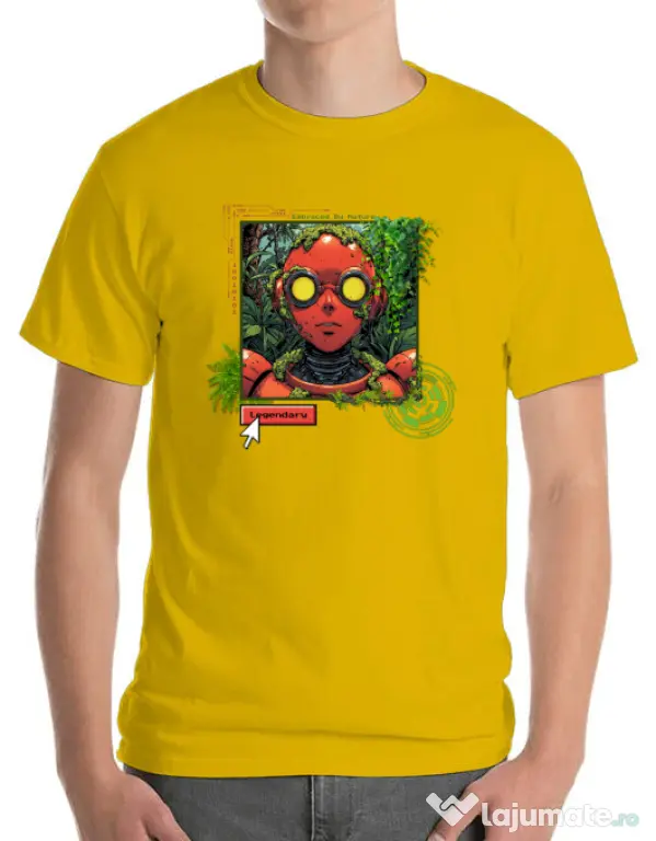 Tricou personalizat barbat Ebraced by nature Galben