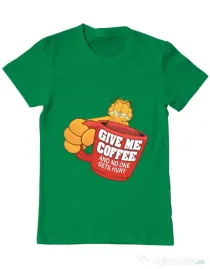 Tricou ADLER barbat Give me coffee Verde mediu