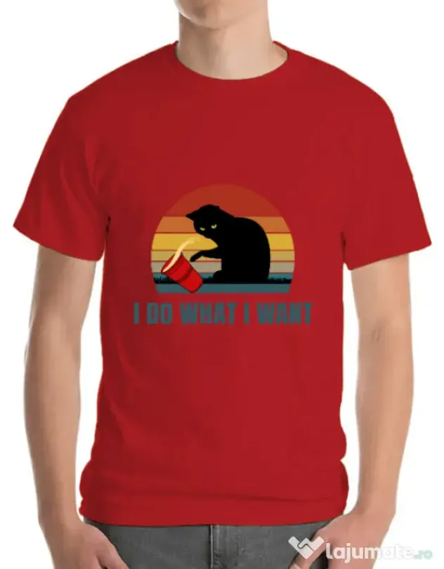 Tricou ADLER barbat I do what i want Rosu