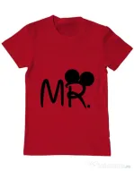 Tricou ADLER barbat Mr Mickey Rosu