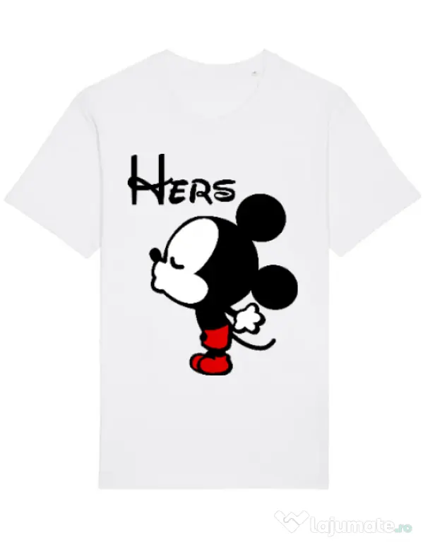 Tricou STANLEY STELLA barbat Hers Mickey Alb