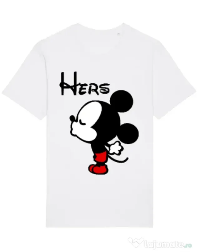 Tricou STANLEY STELLA barbat Hers Mickey Alb