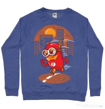 Bluza ADLER barbat Flash minion Albastru melanj