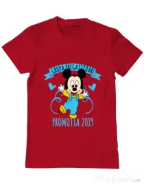 Tricou ADLER barbat Absolvire Mickey Mouse Rosu