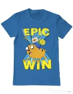 Tricou ADLER barbat Epic win Albastru azuriu