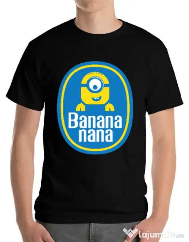 Tricou ADLER barbat Bananana Negru