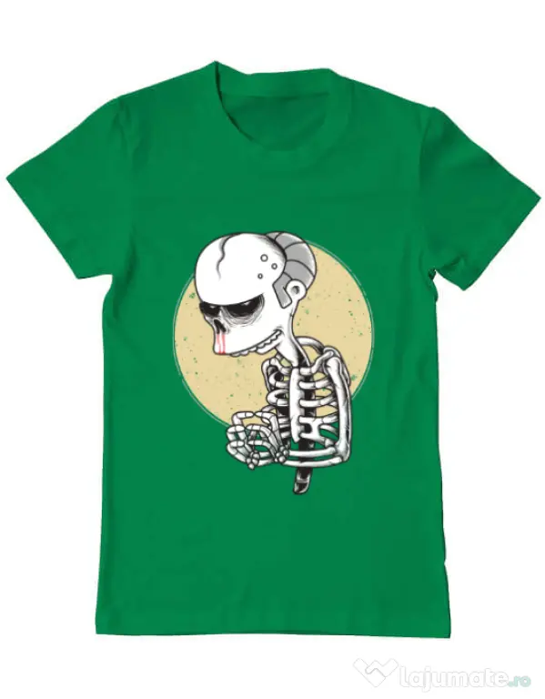 Tricou ADLER barbat Death of Grandfather Verde mediu