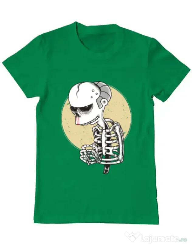 Tricou ADLER barbat Death of Grandfather Verde mediu