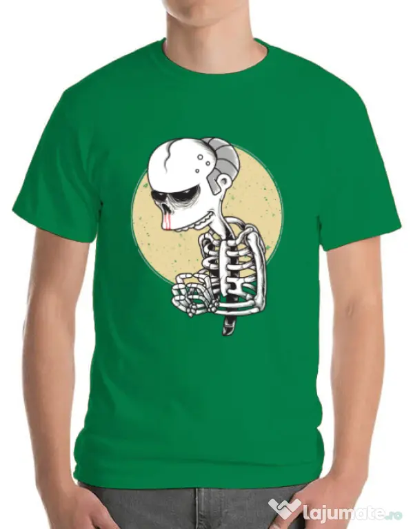 Tricou ADLER barbat Death of Grandfather Verde mediu