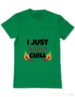 Tricou ADLER barbat I just wanna chill Verde mediu
