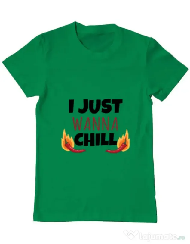 Tricou ADLER barbat I just wanna chill Verde mediu
