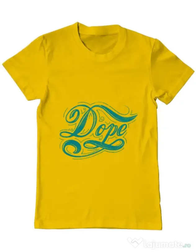 Tricou ADLER barbat Dope Galben