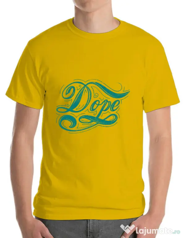 Tricou ADLER barbat Dope Galben